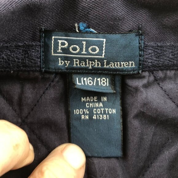 Polo Ralph Lauren Mens Polo Shirt Large Short Sleeve Navy Blue Nautical Casual - Picture 3 of 12